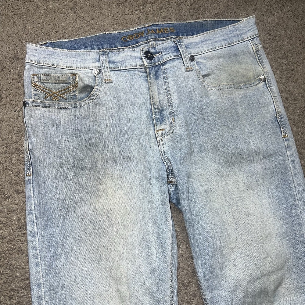 Cody James‎ Western Denim Jeans Light Wash Bootcut 35x32